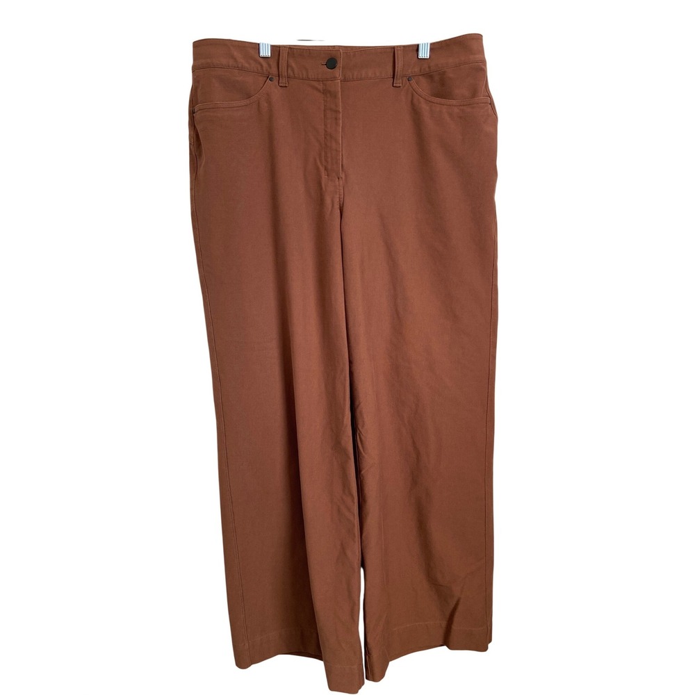 Lululemon City Sleek 5 Pocket Wide Leg Pants Roasted Brown‎ Warpstreme Size 33